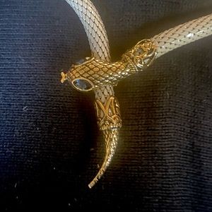 NEW GOLD/SILVER SNAKE  DIAMOND NECKLACE/BELT
